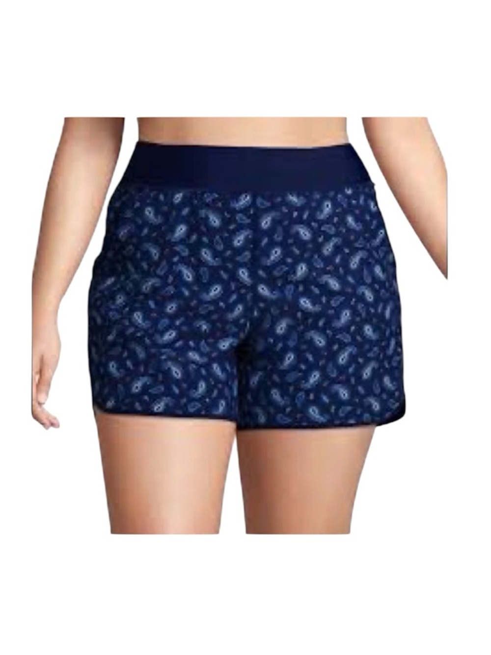 Lands End Quick Dry Paisley Board Short Size 8